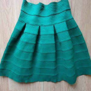 Anthropologie Girls From Savoy Green Skirt - Small